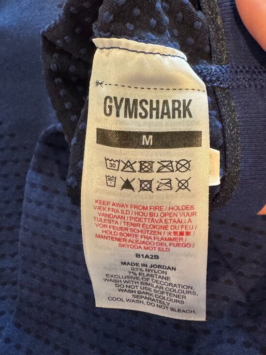 Gymshark Vital Seamless Leggings Blue Navy Size M High Waisted Workout Tights - Picture 2 of 9